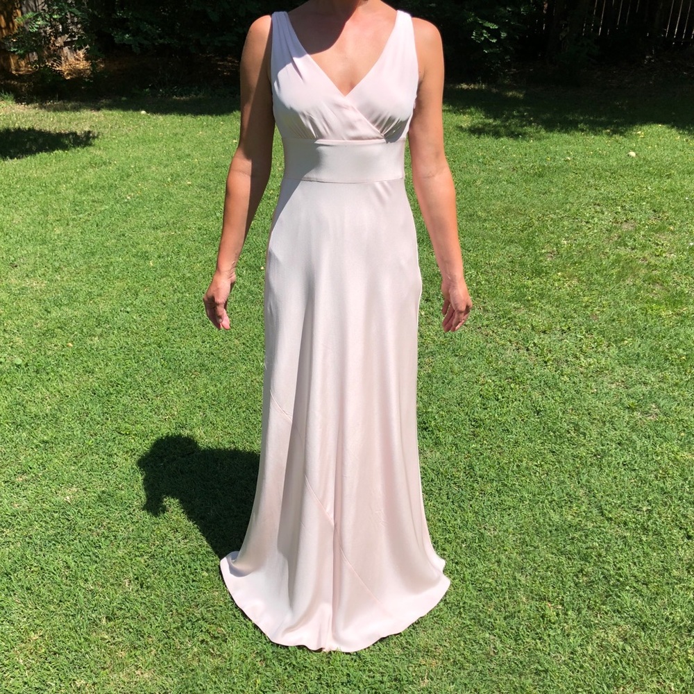 J. crew ‘Sofia’ silk tricotine wedding/event gown.